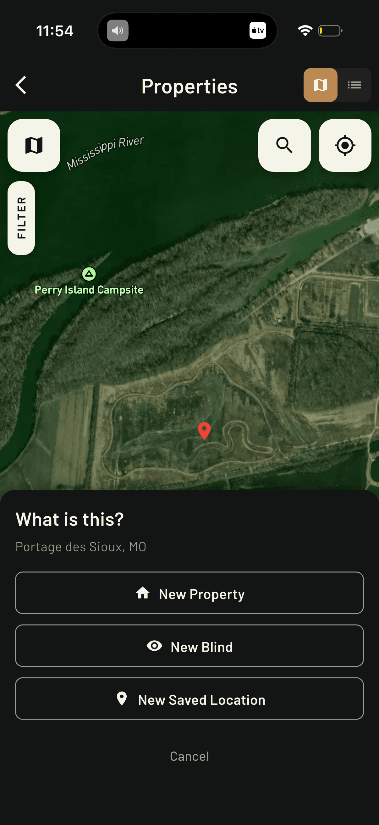 Fixed Blind & Pin Drop Locations screenshot