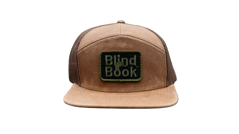 Tan Flatbill — BlindBook Patch
